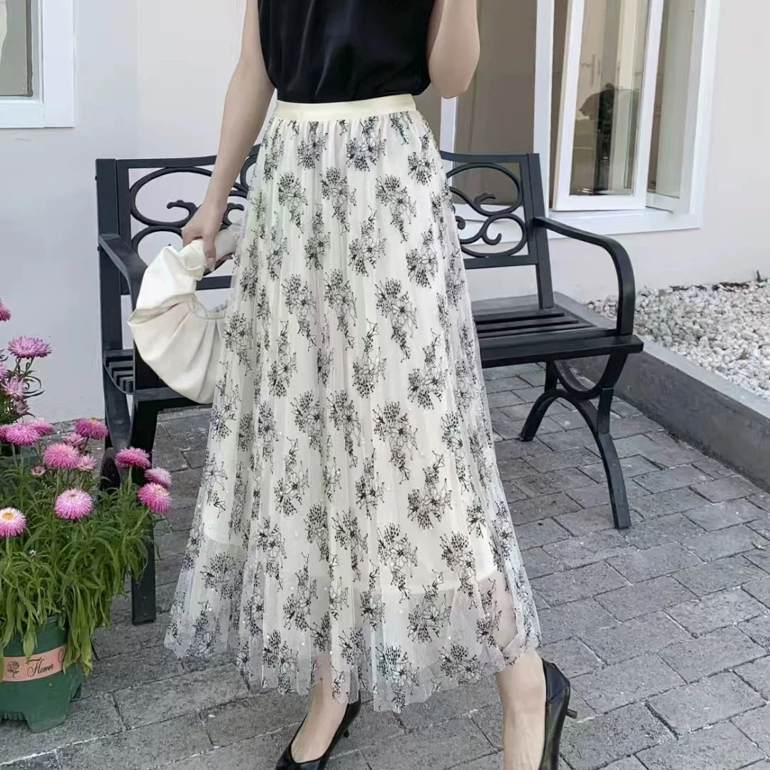 059EP高定花色刺绣半裙