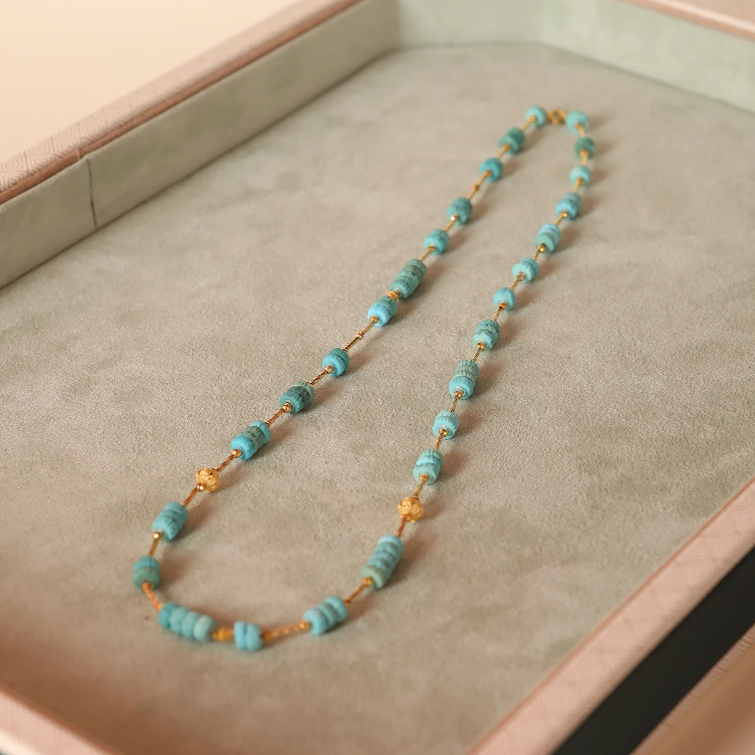 『乐小福』18K金绿松石项链多样发货