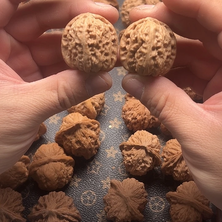 把件文玩核桃32尺全品白狮子