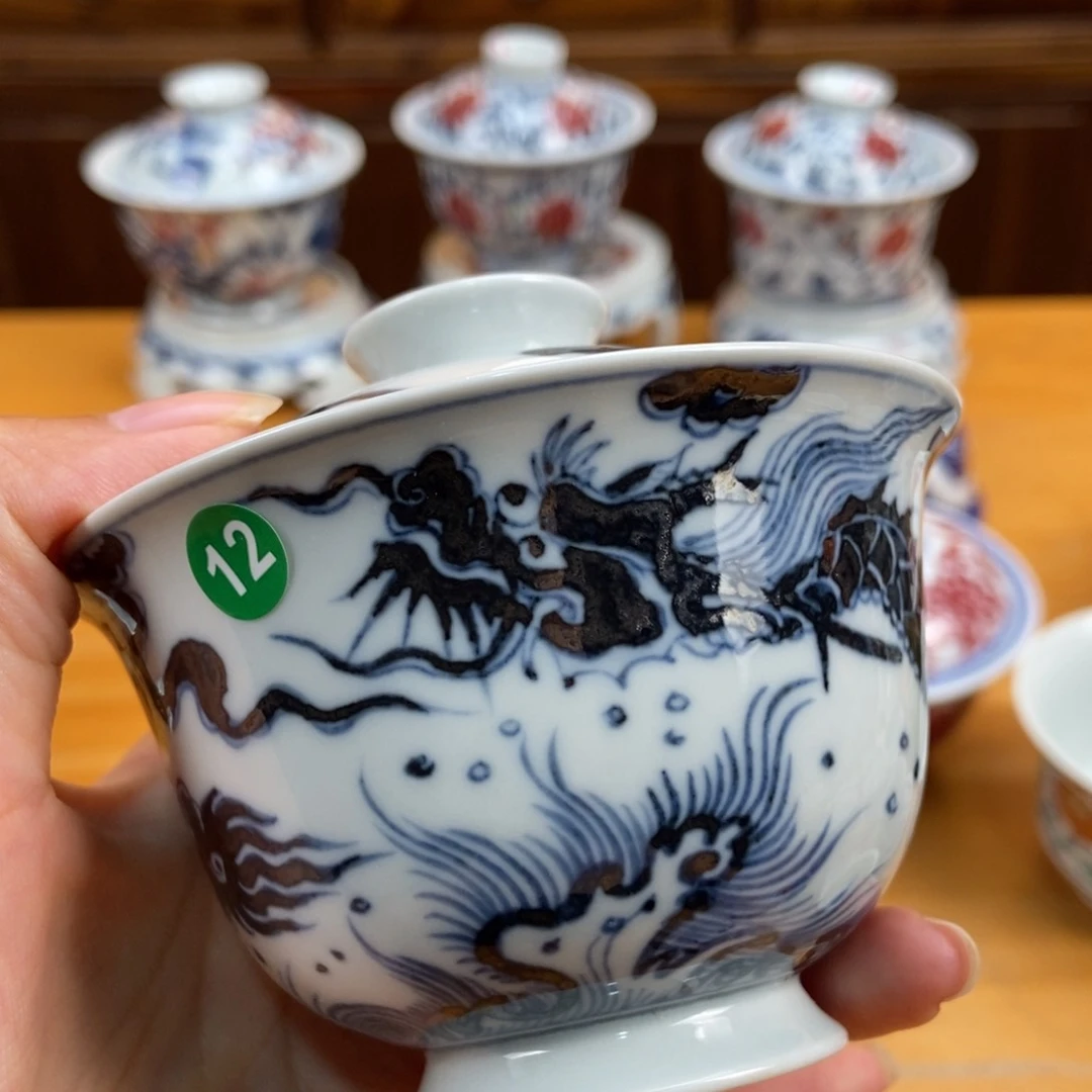 手绘现代茶具非古董