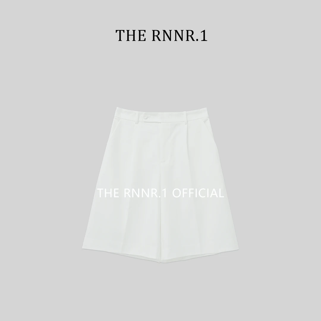 THE RNNR.1老钱极简 白色 直筒  西装中裤