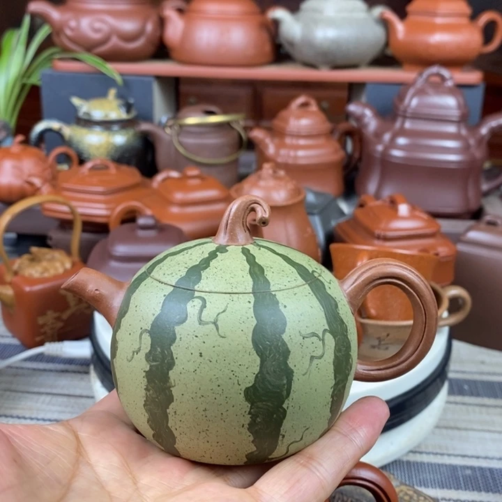 紫砂茶壶西瓜200cc双十一特价