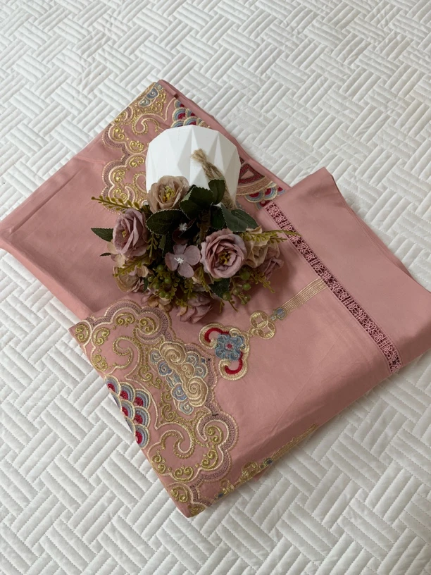 直播间样品～刺绣被套三件套标准微瑕～N087