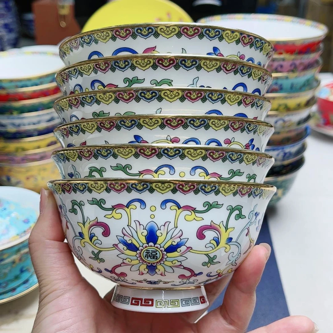 【闪购商品】珐琅4.5寸6个………………