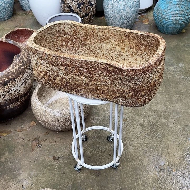 紫砂花盆高度21口径50/25无孔