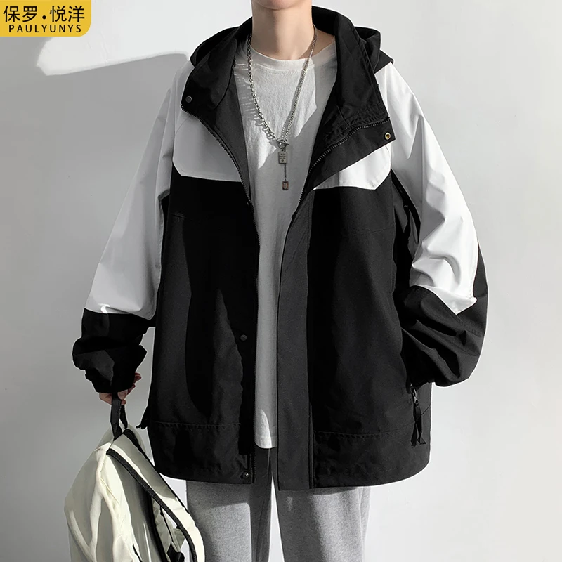 2025新款春秋季青少年冲锋衣外套男初中高中学生帅气大童男装夹克