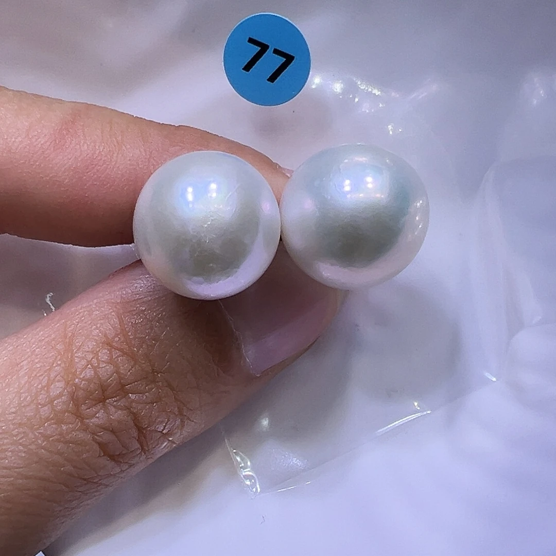 银S925镶嵌淡水珍珠耳饰