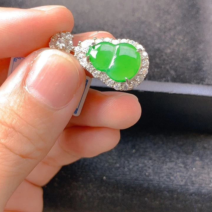 翡翠银S925镶嵌颈饰