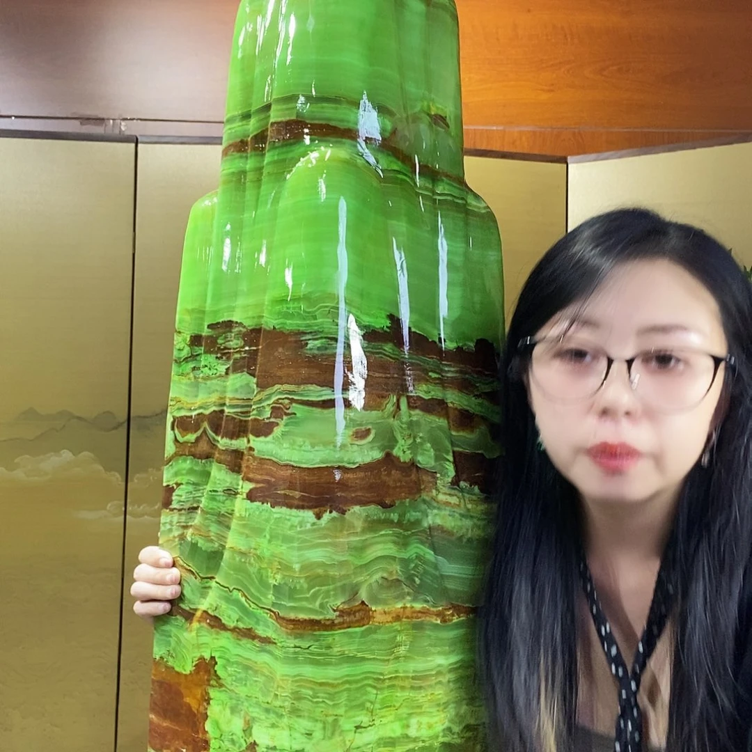 石材山水画作品摆件