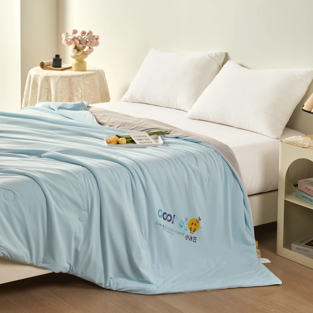 V/雅鹿小冰豆夏凉被 A类大豆纤维夏被双面凉感被芯可机洗夏季