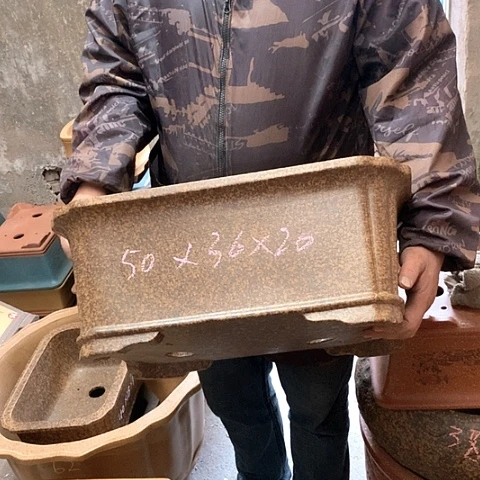 紫砂花盆手工制作