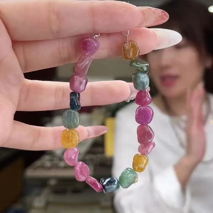 04441907/未镶嵌碧玺手链多样性发货