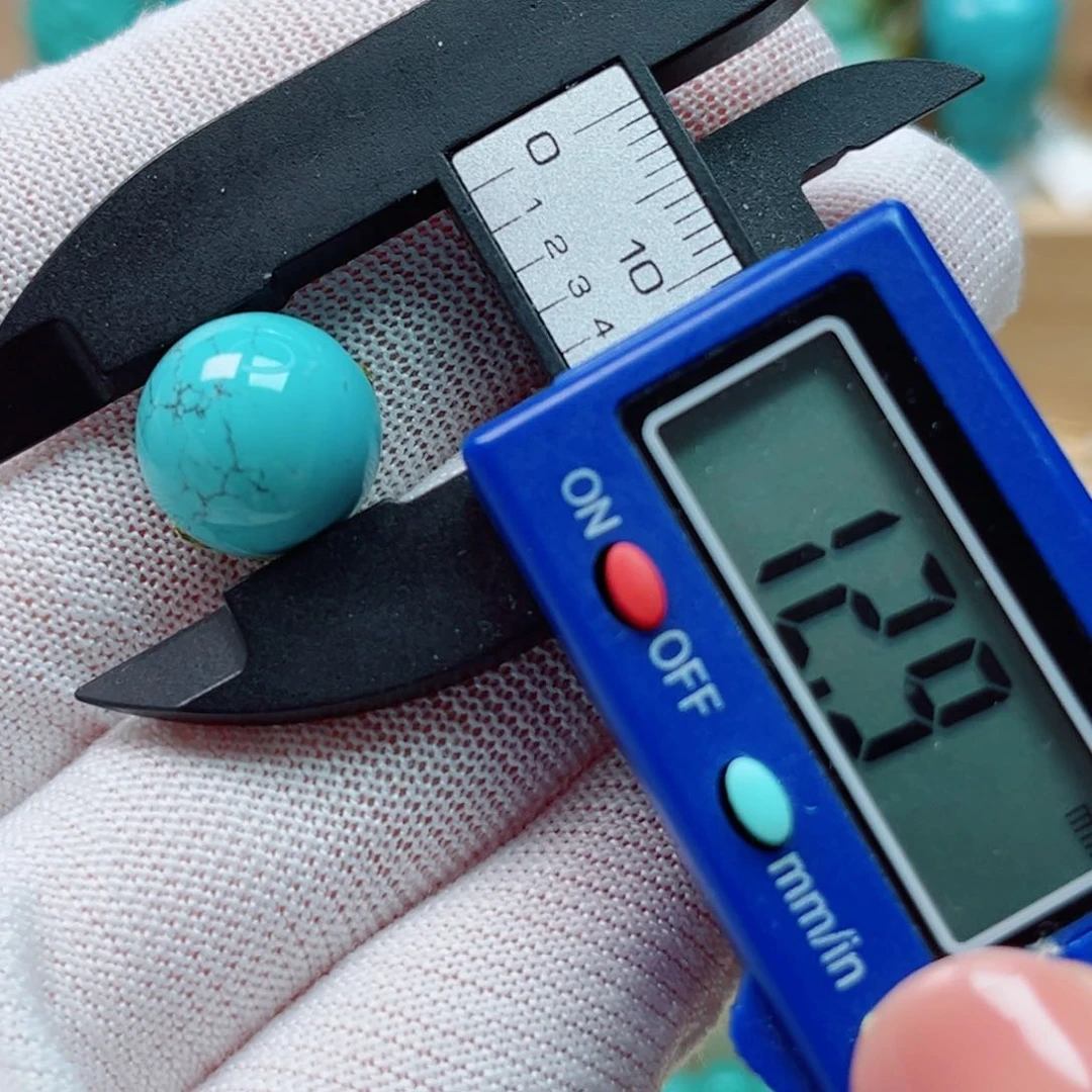 绿松石未镶嵌圆珠