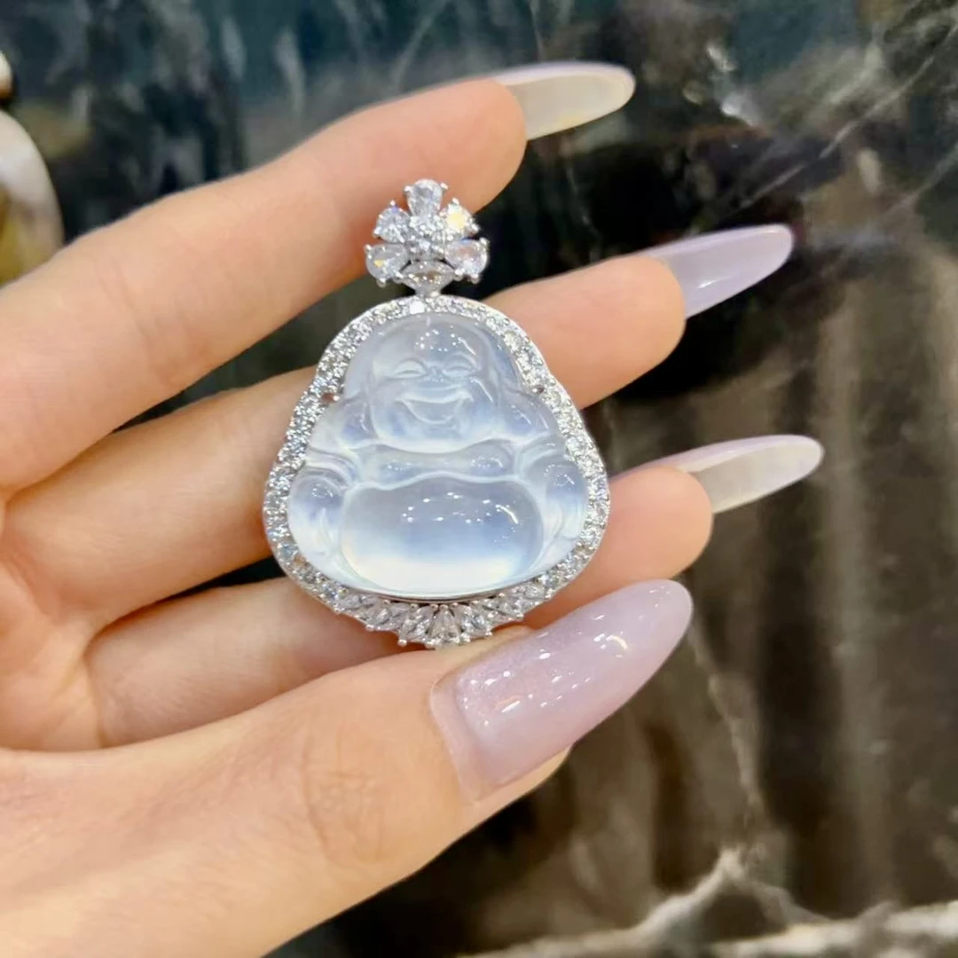 铜合金锆石吊坠 时尚大白佛公
