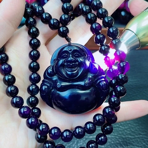 玛瑙未镶嵌手饰紫杉醇佛公