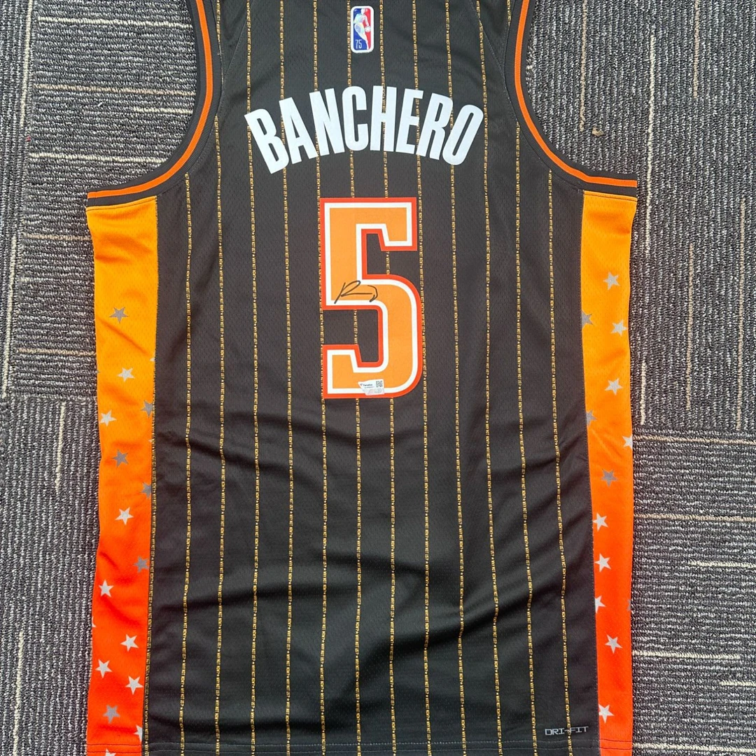 【臻签体育】班切罗亲签魔术城市版黄sw钻标球衣收藏（fa认证）