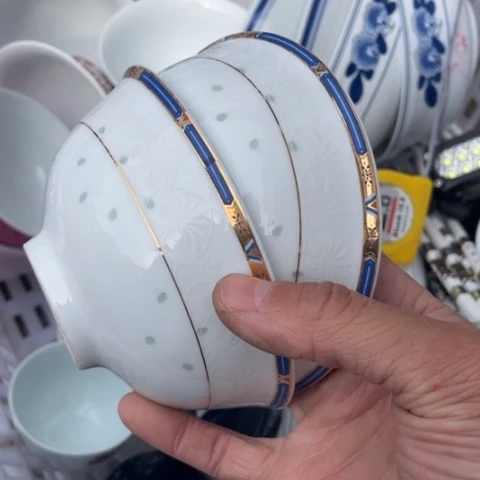 碟景德镇陶瓷5英寸玲珑2个