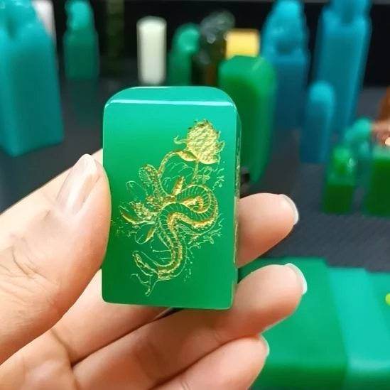印石寿山石雅安新绿