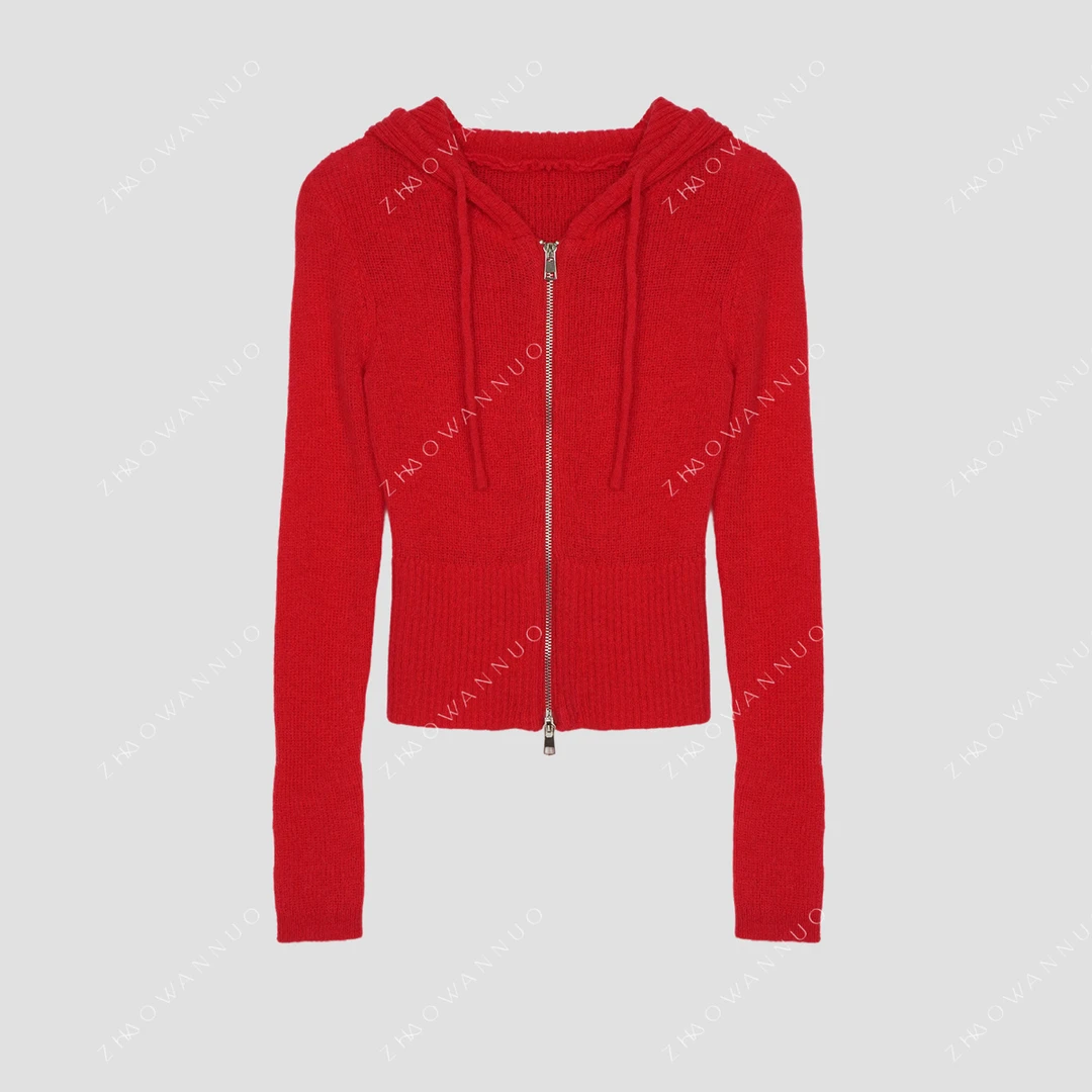 JENNIE同款毛织双头拉链修身开衫(亲肤)NC0292