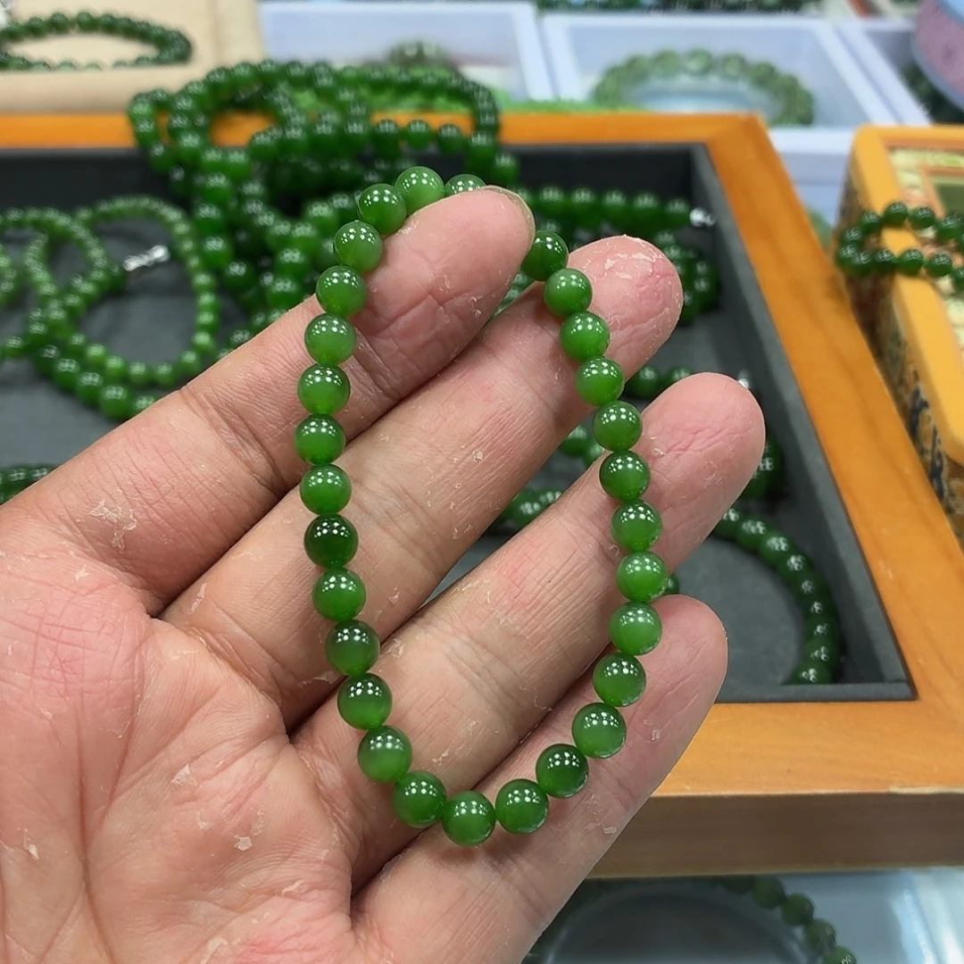 和田玉未镶嵌手链