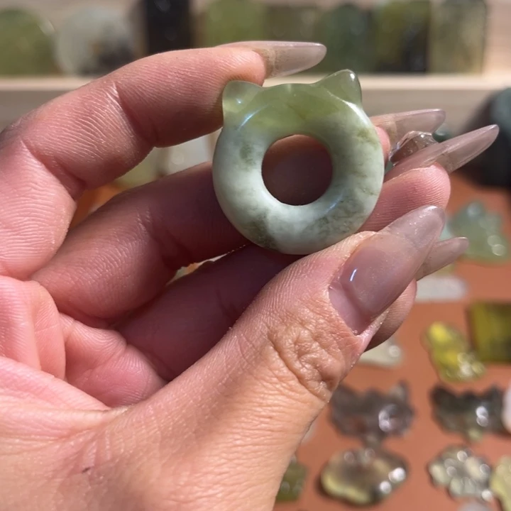 蛇纹石玉合金颈饰