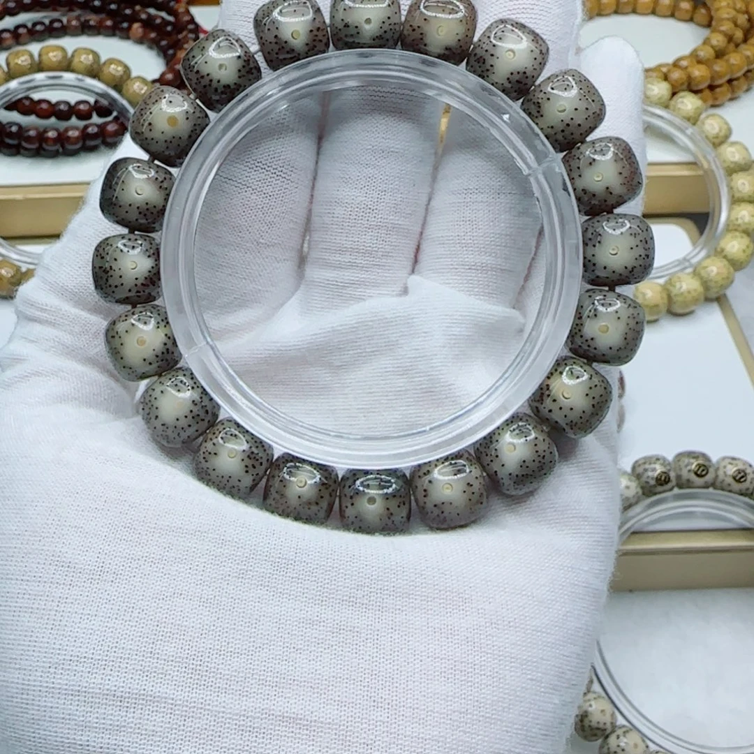 手串星月菩提黑冰12×11一朵果a2