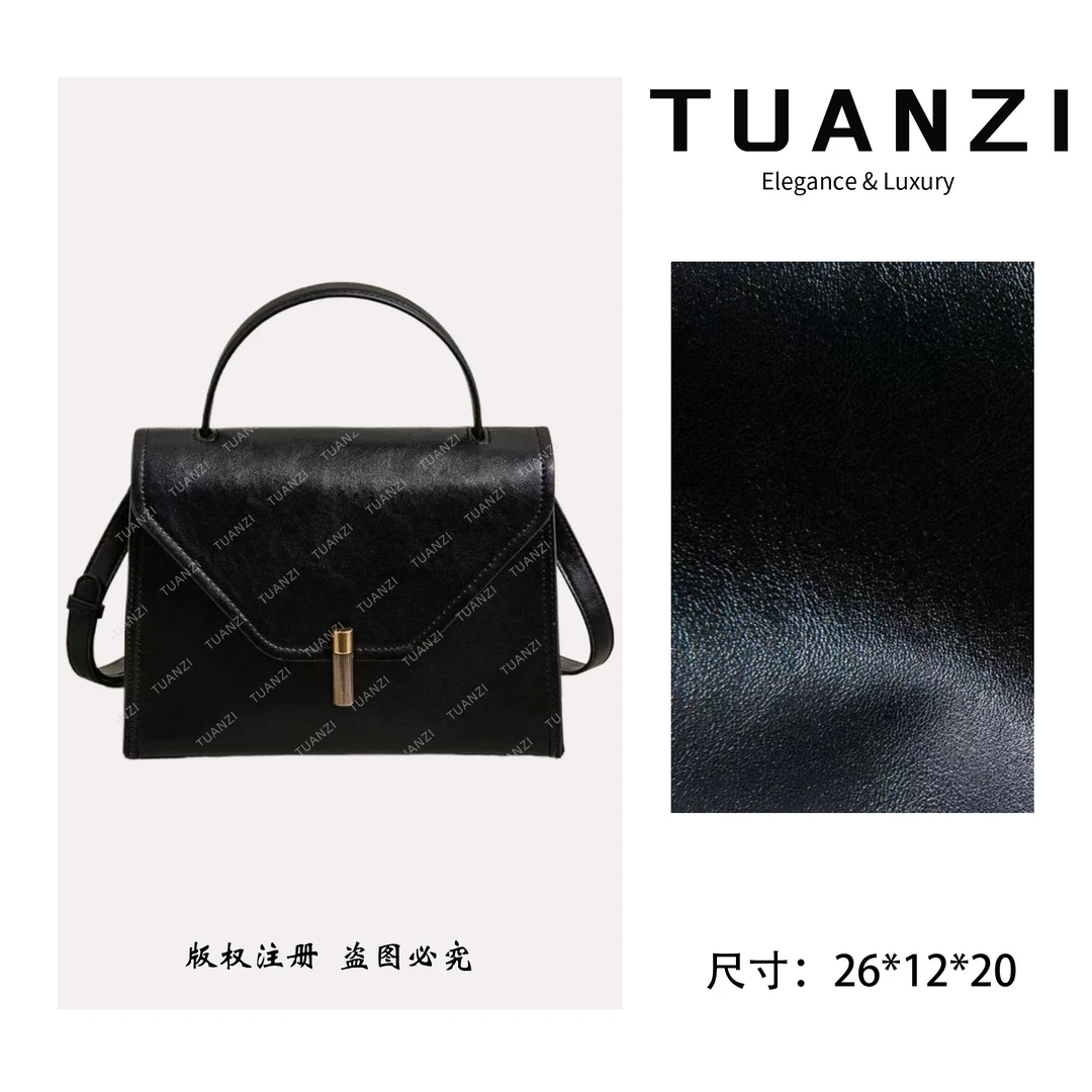 TUANZI『高端玩家』秋冬新款26cm原创设计女包 SK-93067-黑色