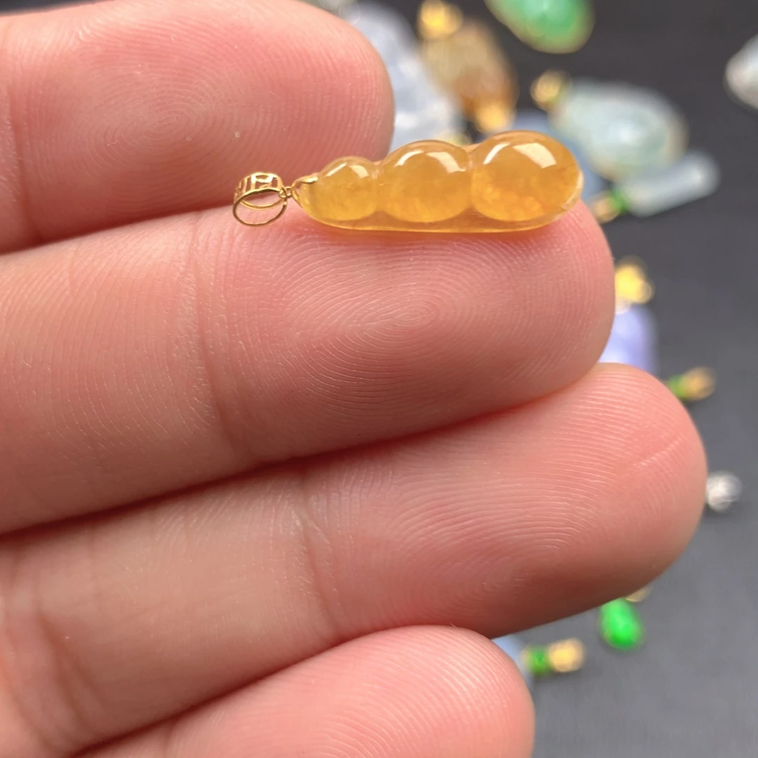 【闪购商品】颈饰18K金镶嵌翡翠翡翠