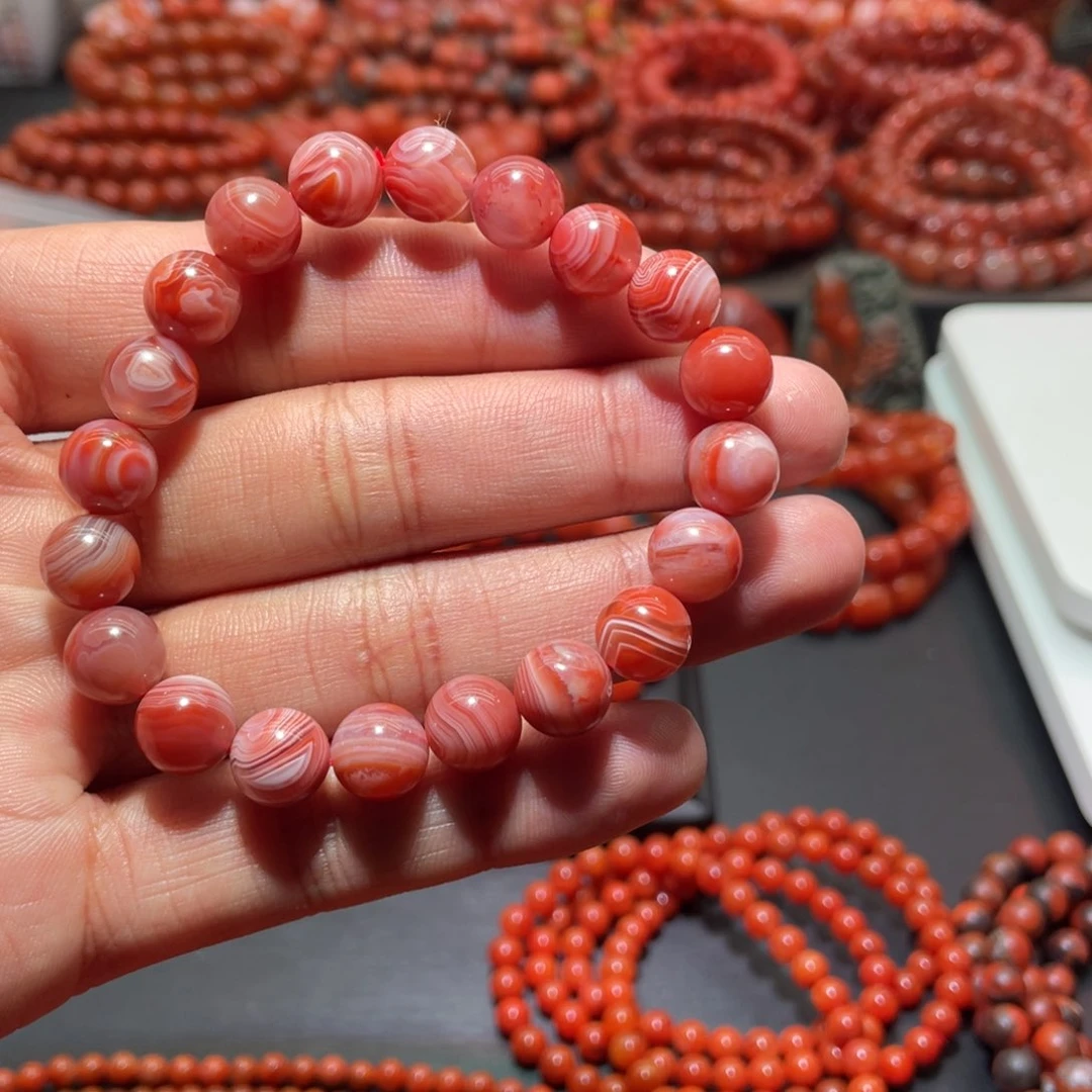 南红玛瑙手链未镶嵌