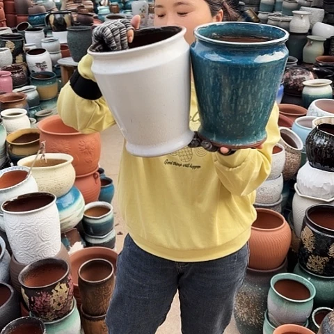 口18高23瑕疵两个盆