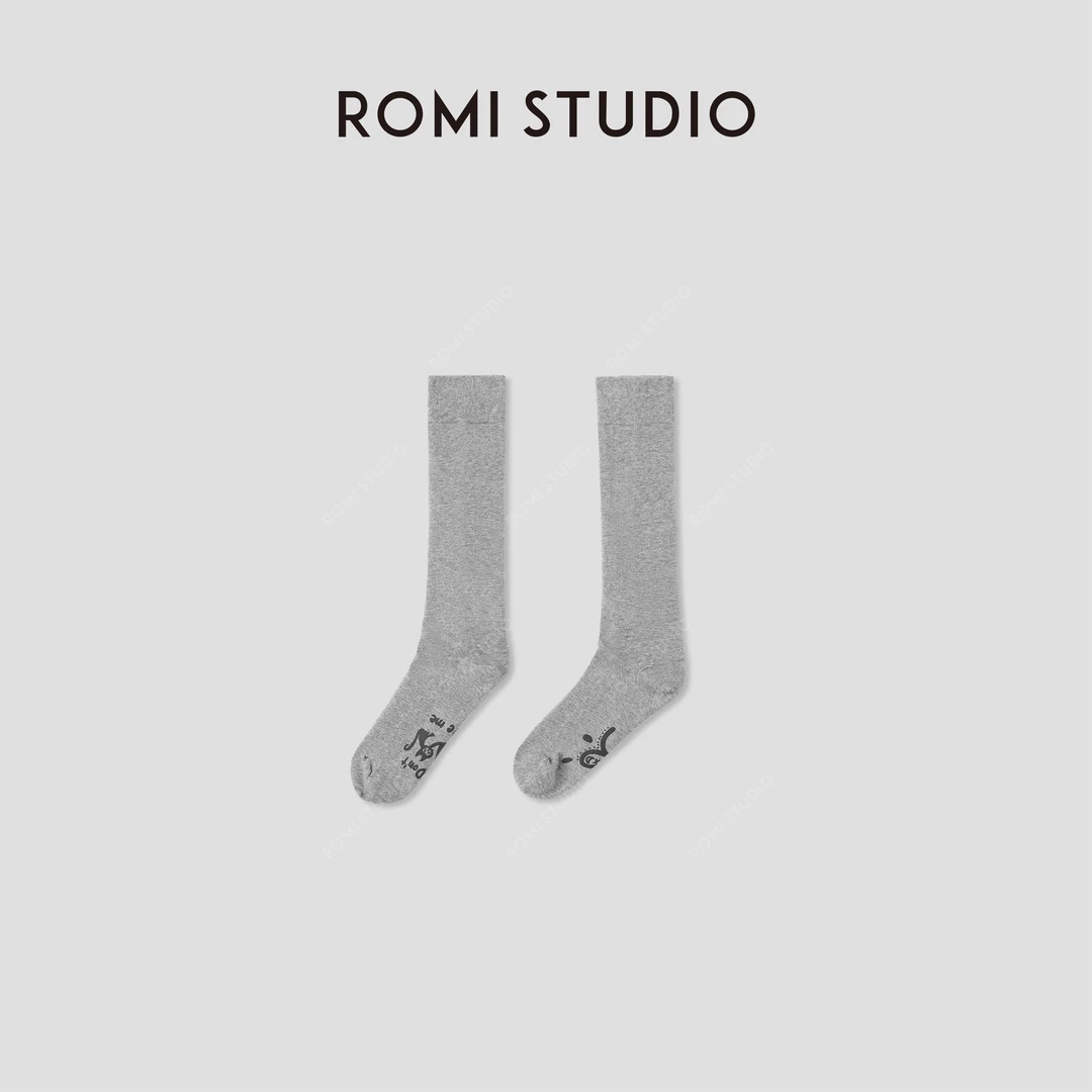 ROMI STUDIO”休闲百搭”棉锦混纺可爱猫咪亲肤压力袜RWCAP33923