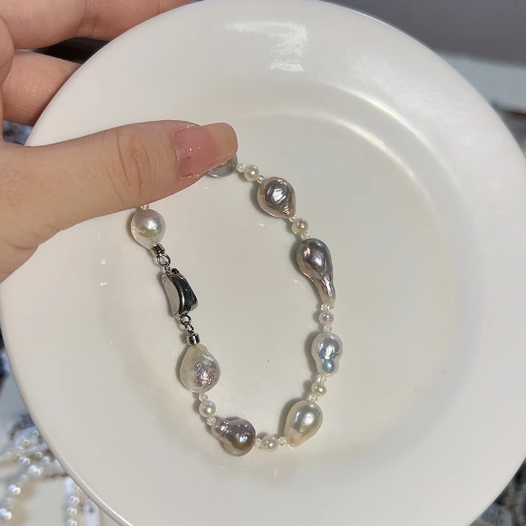 淡水珍珠设计款珠宝首饰合金