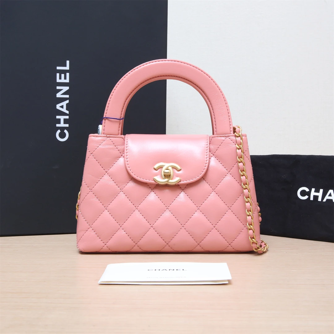 99新 Chanel/香奈儿 【66专属】 23K Kelly链条手柄 手提包 小号