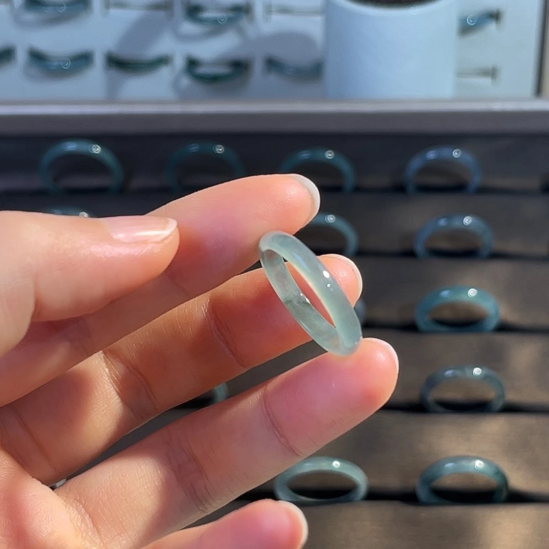 翡翠戒指未镶嵌天然翡翠A货戒指
