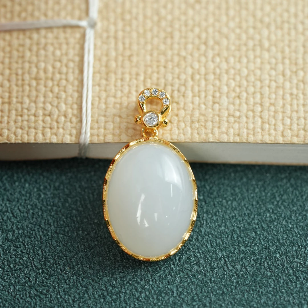 【小北严选】S925银和田玉吊坠约12*15mm【多样性发一件】-BH13X561