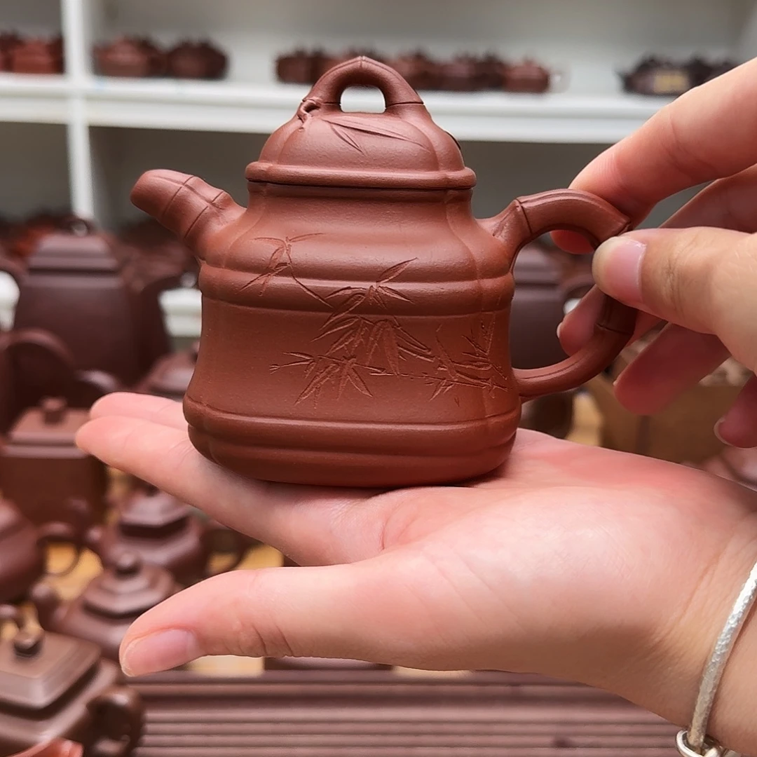 茶壶紫砂紫砂壶四方竹鼎230cc