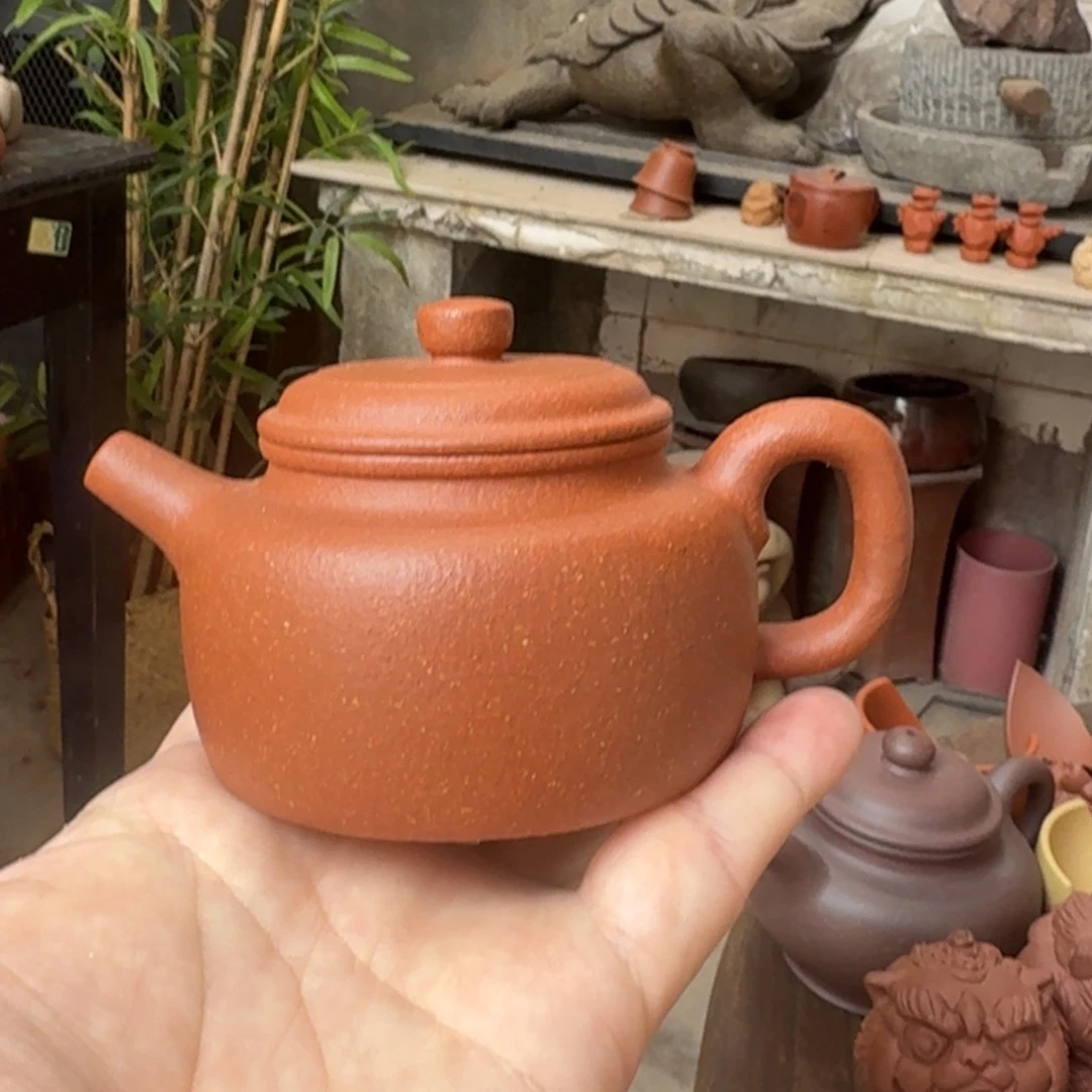 茶壶底槽青微瑕的壶