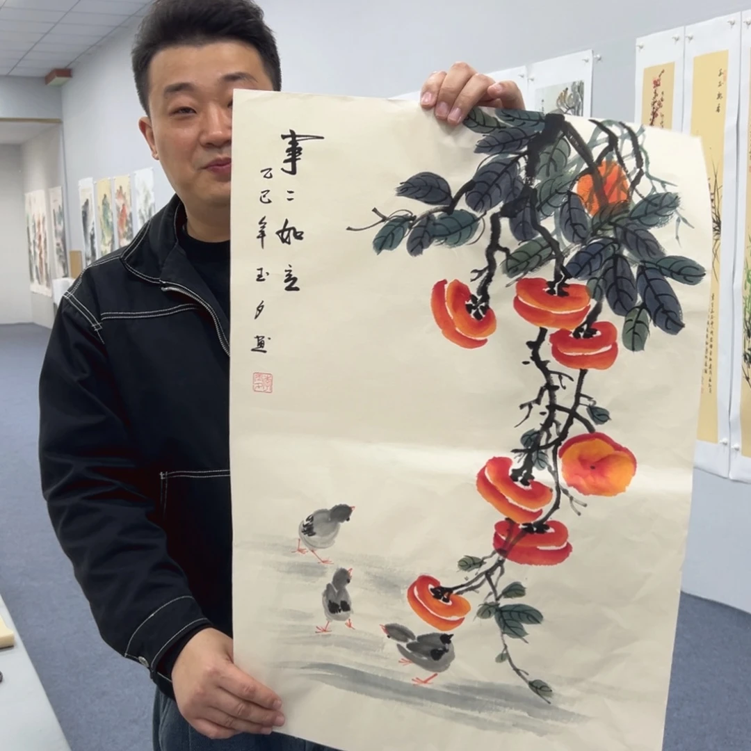 国画国画作品宣纸纯手绘