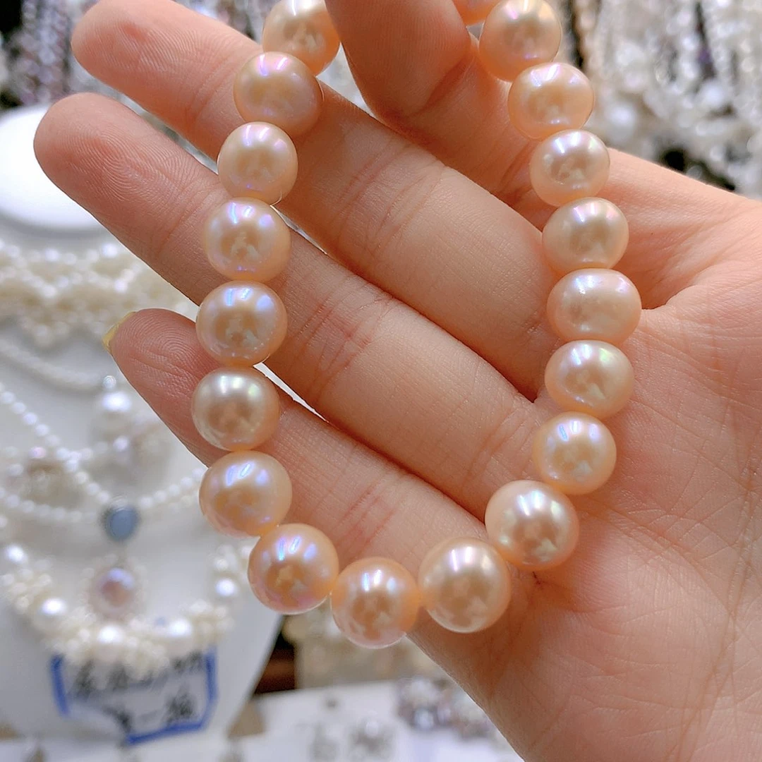 银S925镶嵌耳饰淡水珍珠