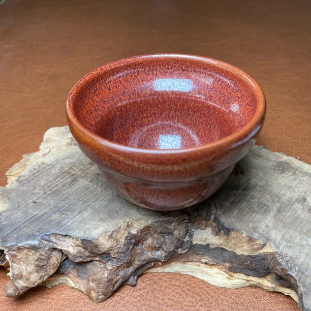 当代 建窑建盏铁锈福禄杯8.8口径120容量