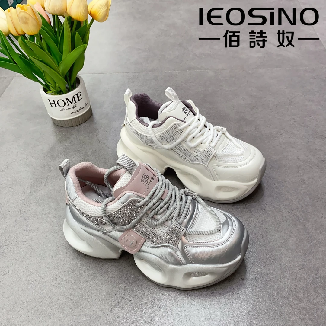 运动鞋女鞋老爹鞋韩版夏季透气时尚休闲鞋水钻百搭夏季时尚厚底