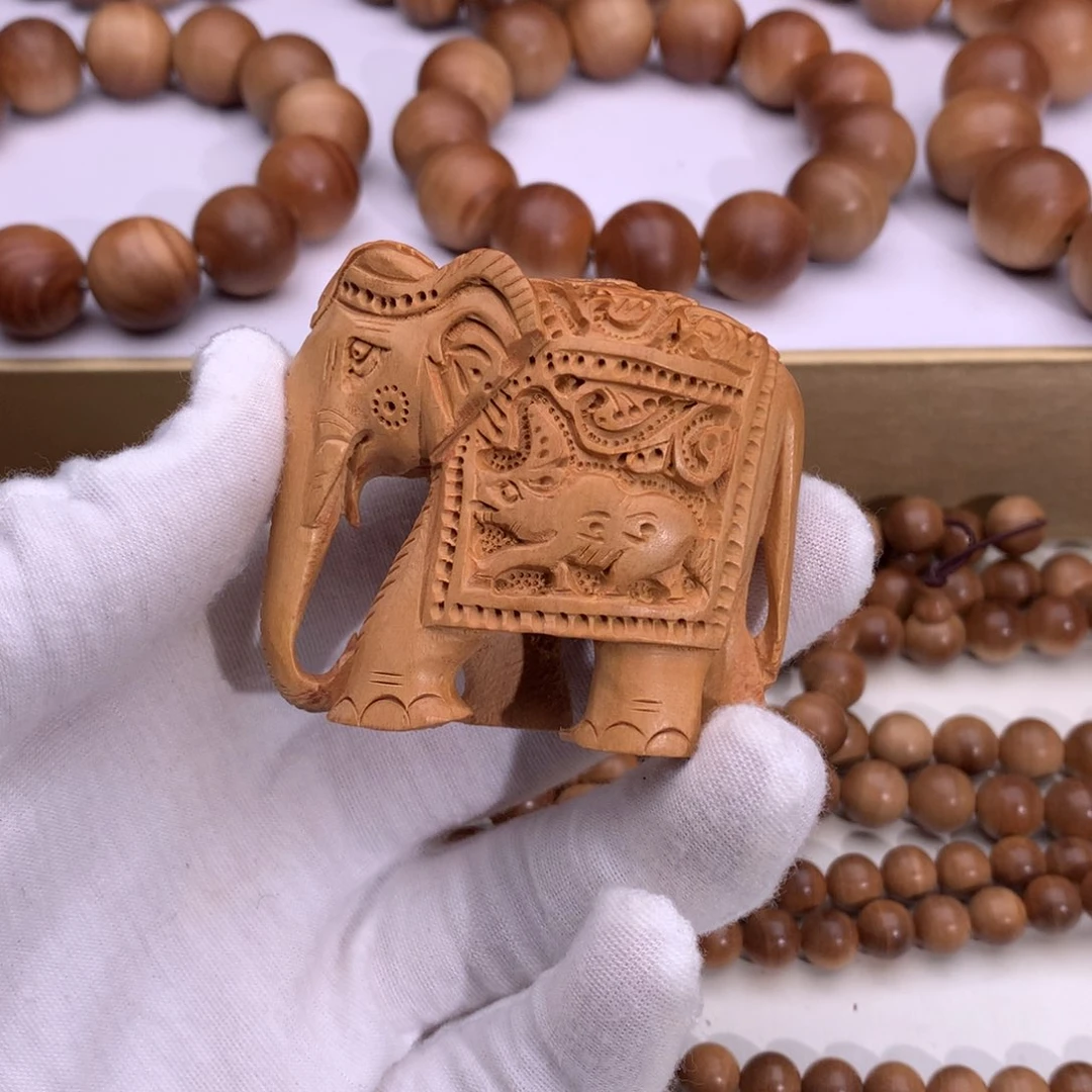 檀香木其他手工小象