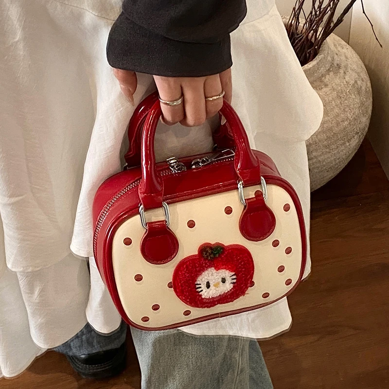 今年流行波点包包女2025新款春夏季百搭斜挎包精致迷你手提小方包