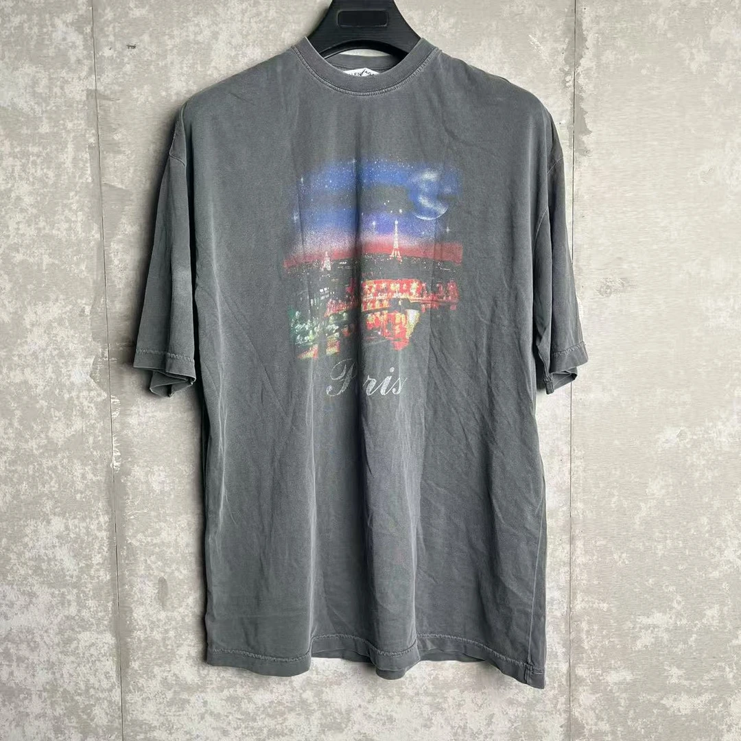 未使用 Balenciaga/巴黎世家 XS/Balenciaga夜景短袖/13187