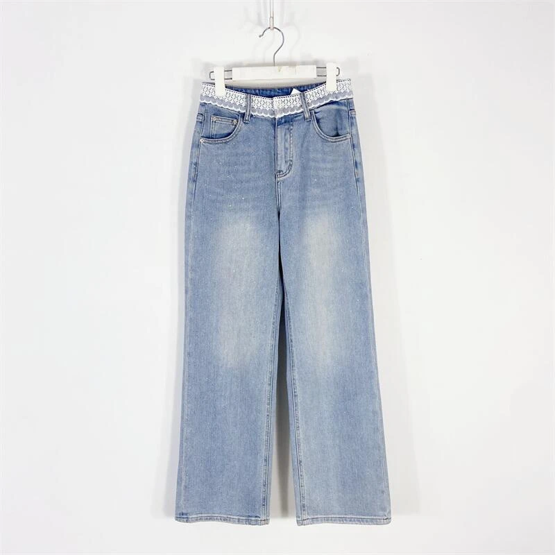 【77衣橱】ES8374精品女装牛仔裤【红人上新】