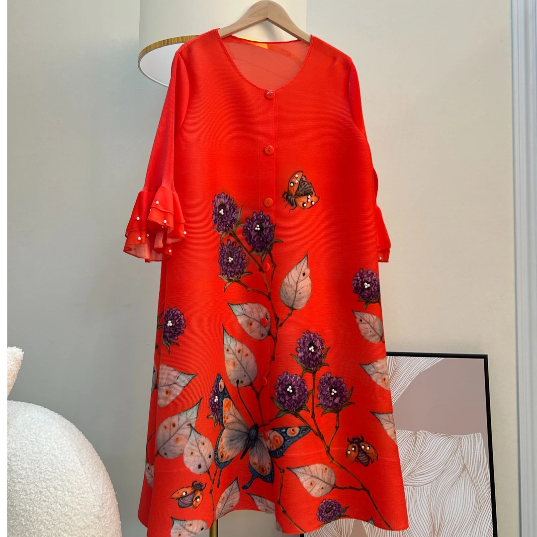 【欧洲站】 S3604时尚洋气印花裙子