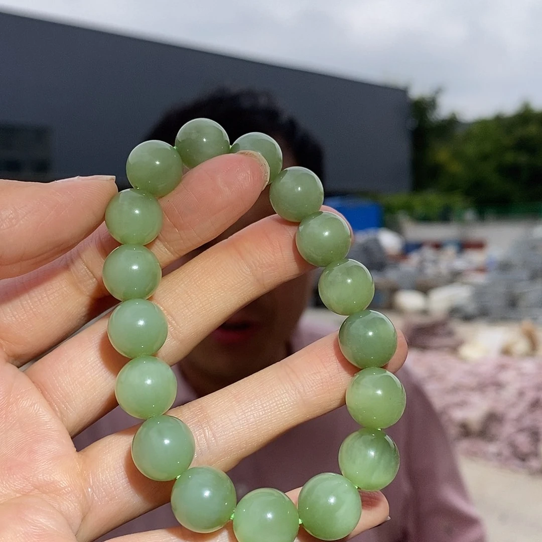 未镶嵌手链和田玉（白玉）和田玉碧玉猫眼
