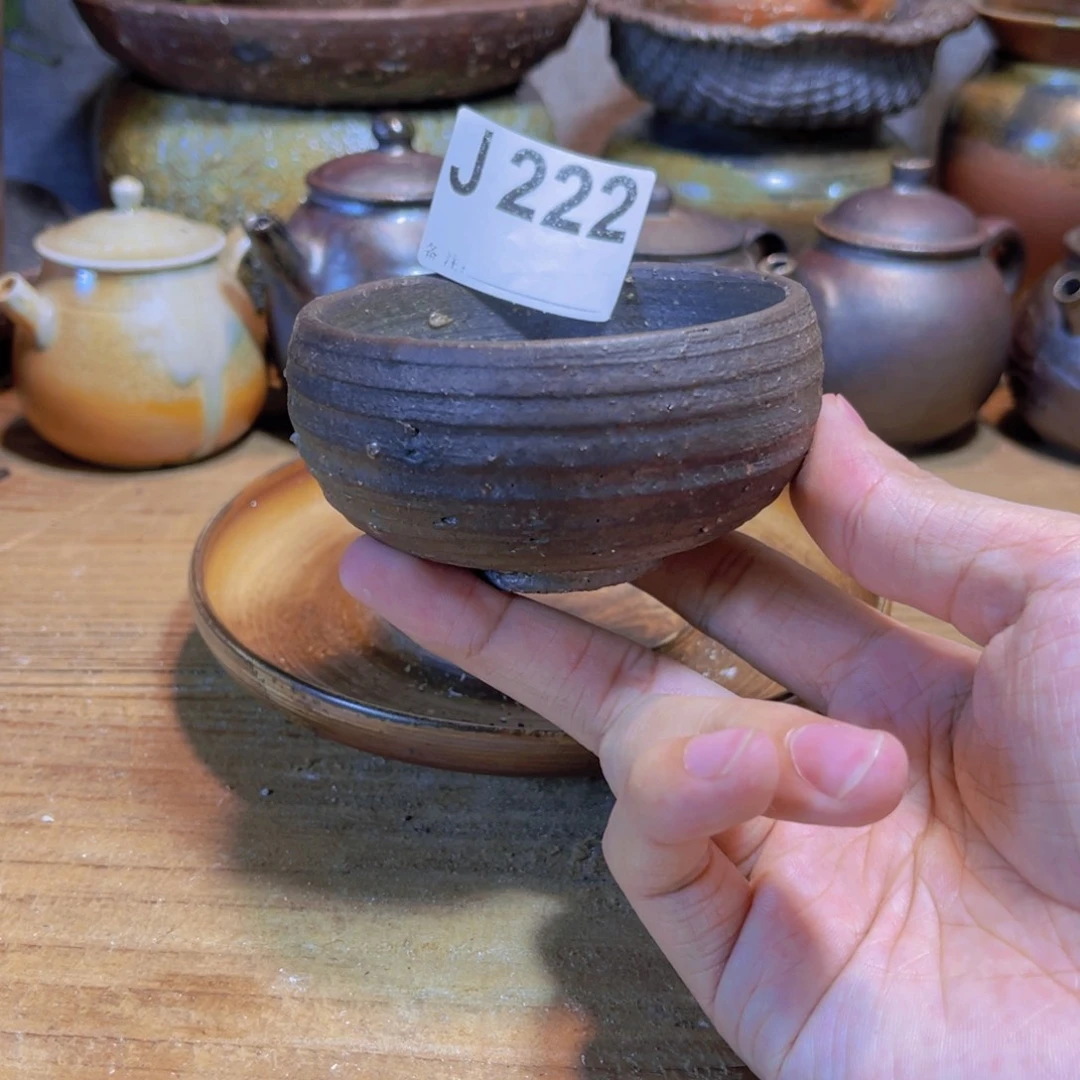 纯手工制作工艺（柴烧）裸烧纯手工制作柴烧杯222