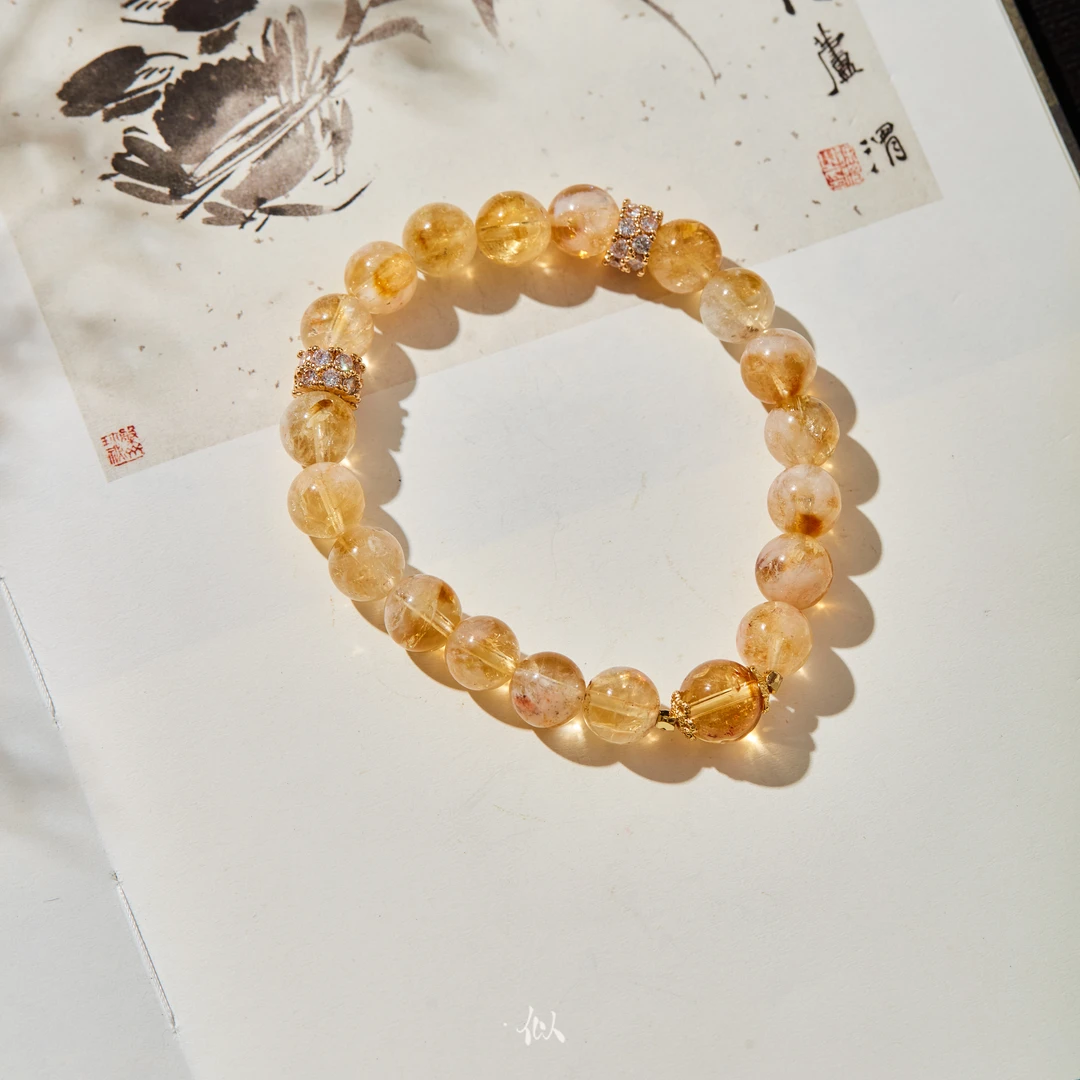 L【蜂蜜奶盖】·似梓珠宝· 水晶手串 SZCC1110315