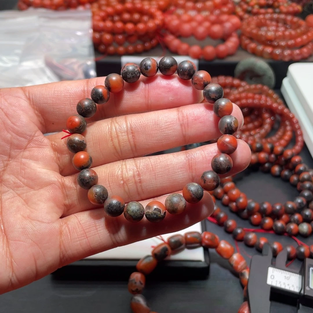 南红玛瑙手链未镶嵌